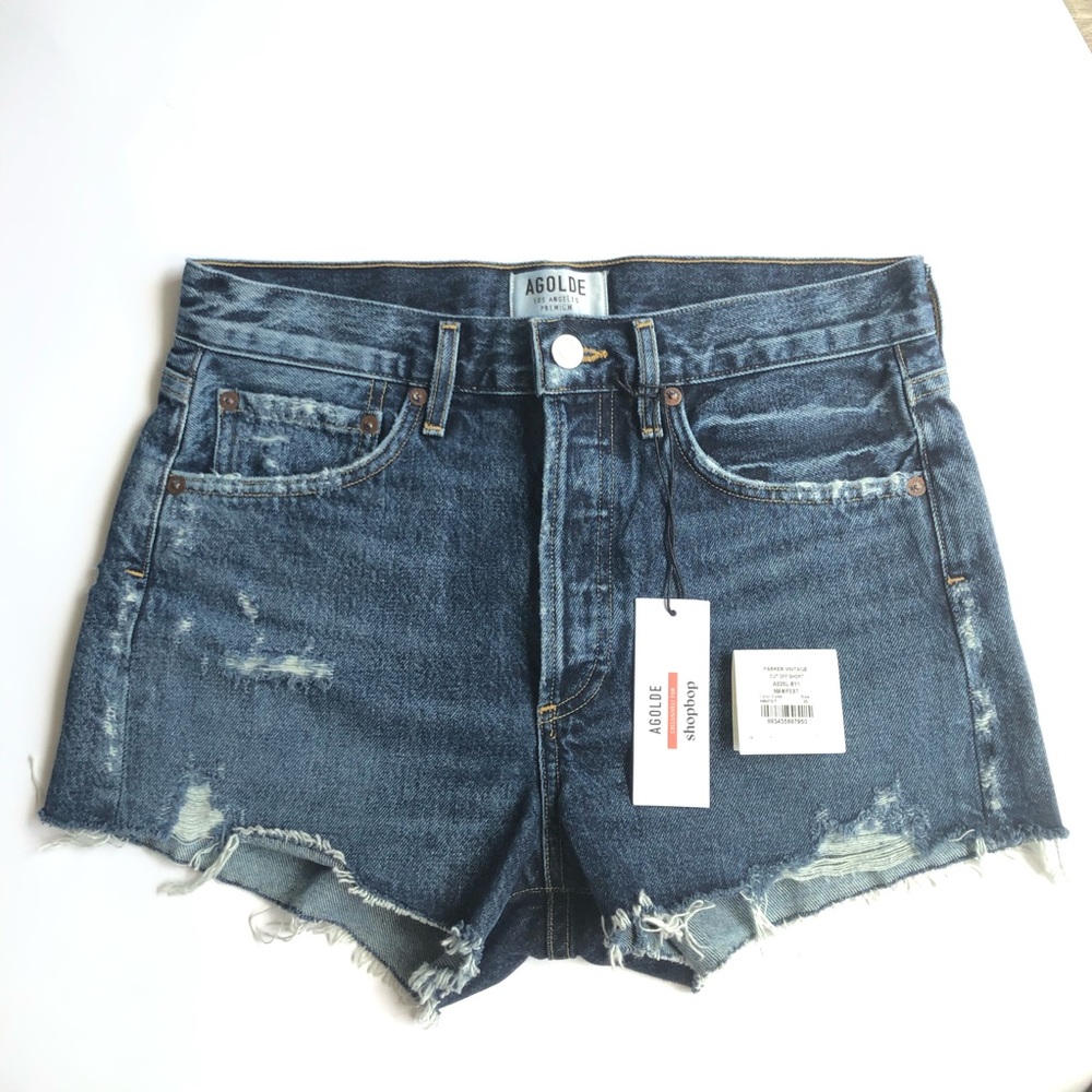 Agolde Parker shorts NWOT high waist manifest 25
